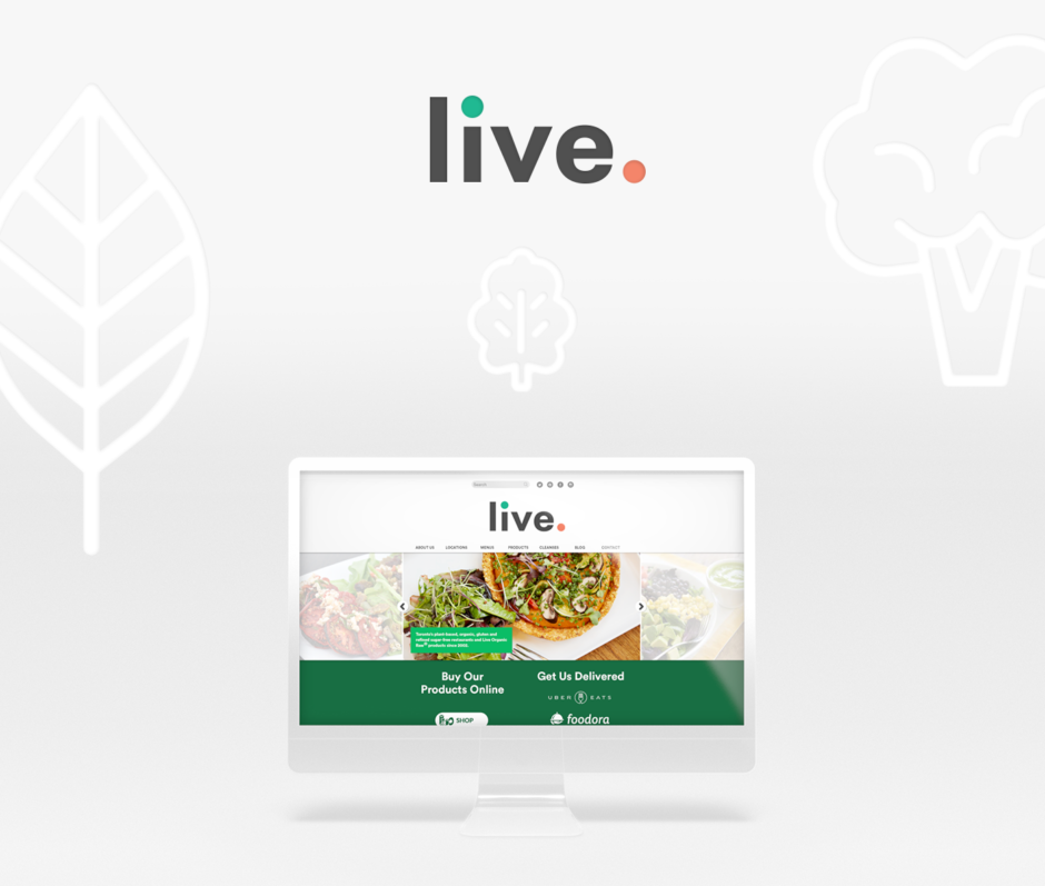 Live Organic Food Website