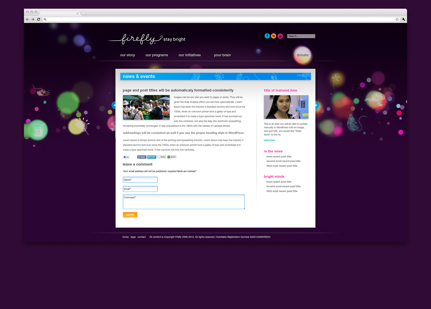 Firefly Foundation Branding